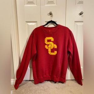 Red Varsity Crewneck